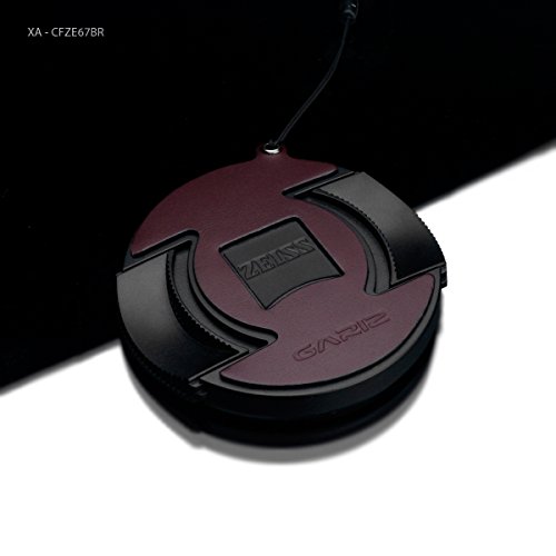 Gariz Genuine Leather XA-CFZE67BR Camera Cap Fixs For Sony Carl Zeiss 67mm Lens, Brown