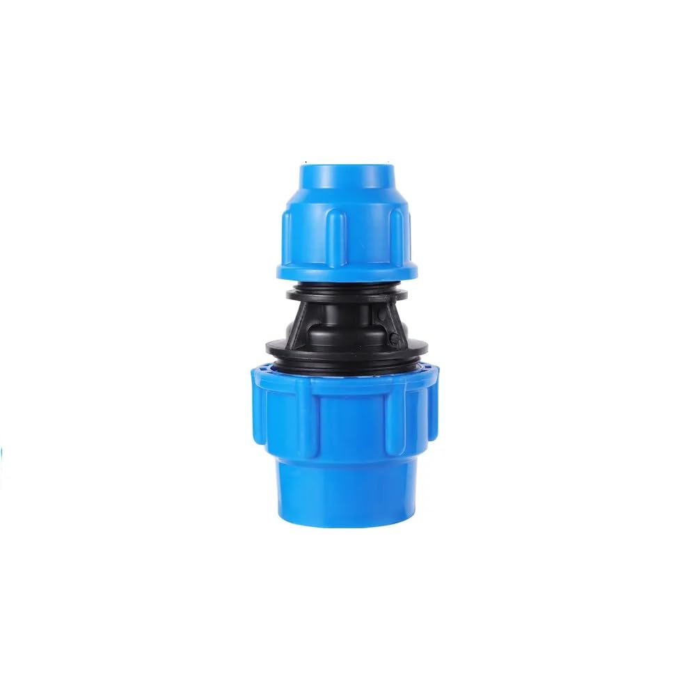MiJunHD PE Pipe Reducing Straight Connector,32mm to 20mm Reducer Coupler Hose Connection Plastic Quick Fittings for Garden & Agriculture Watering (1 Piece)