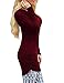 Sherosa Womens Basic Casual Long Sleeve Slim Fit T Shirt Dress Tunic Top