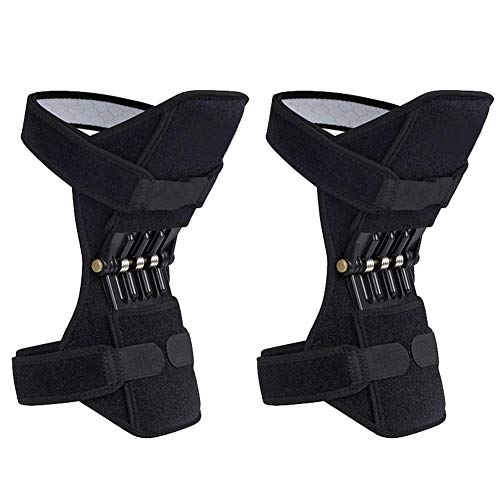 OULVNUO Breathable Joint Support Knee Pads Recovery Brace - Non-Slip Pain Relief Knee Lift Leg Band - Protective Sports Knee Stabilizer Pads Rebound Spring Force Knee Power Enhancer Booster