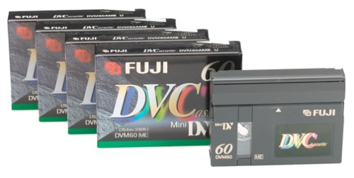 23030065 - DVC60. Mini DV Video cassettes 60min. 5pack