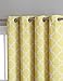 HLC.ME Lattice Print Thermal Insulated Blackout Curtains for Living Room - Bright Yellow - 52