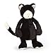 Jellycat Bashful Black and White Cat Stuffed Animal, Small 7