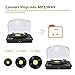 Vinyl Record Player, dodocool 3 Speed Turntable Blue Tooth Record Player with 2 Built in Stereo Speakers, Replacement Needle, Supports RCA Line Out, AUX in, Headphone Jack, Natural Wood