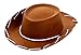 BLUE PANDA 2 Piece Western Cowboy Hat and Bandana for Kids, Boys, Girls, Cowgirl Hat for Birthday Party and Halloween Costume Accessories