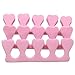 20pcs Nail Art Salon Soft Finger Toe Separator Pedicure Manicure Tool Pink