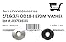 Stainless Steel Neoprene EPDM Washers 5/16 ID x 3/4 OD (100 Pcs) 18-8