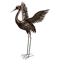 Regal Art & Gift Wings Up Crane, 44", Bronze
