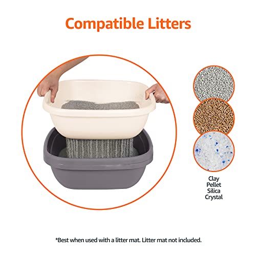 Amazon Basics Sifting ScoopFree EasytoClean Cat Litter Box, Large