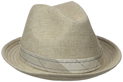 Stetson Men s Linen Blend Fedora Hat, Natural/Natural, X-Large