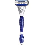 Solimo 5-Blade Razor for Men with Precision Beard Trimmer, Handle & 2 Refills (Refills fit Solimo Razor Handles only)