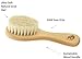 Natural Soft Newborn Baby Brush Set – Goat Hair Bristles with Eco-Friendly Wood Handle | Wooden Infant Cutie Comb by PomPerfect