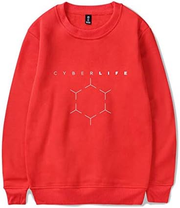 Tayaho Detroit Become Human Men Round Neck Long Sleeve Printed Sweatshirts Comfortable Casual Pullover