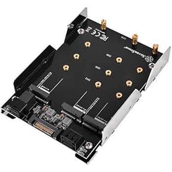 Amazon.com: Silverstone SST-SDP12-3.5" to 2X M.2 SATA and 1x M.2 NVMe