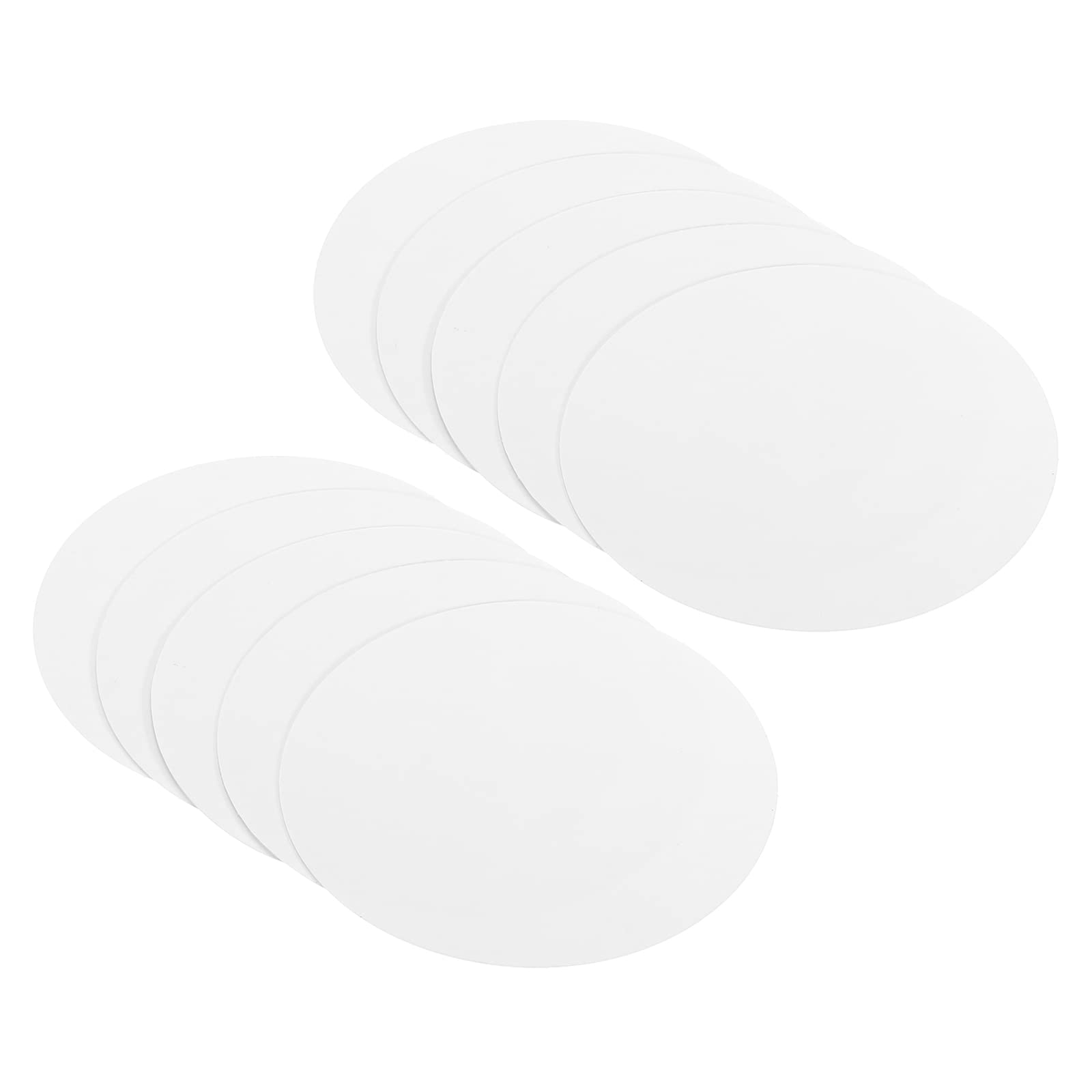 PATIKIL 3-inch Round Cardboard Paper, 50 Pcs Blank Disc Circles Slices for Party Decorations DIY Craft Arts Drawing Painting Writing, White