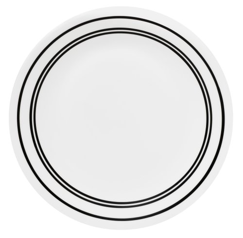 Corelle Livingware Luncheon Plate, 8-1/2-Inch, Classic Caf Black - //coolthings.us