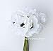 Sweet Home Deco 10’’ Blooming Peony and Anemone Silk Artificial Wedding Bridal Bouquet/Home Flower (No Pot Included) (White)