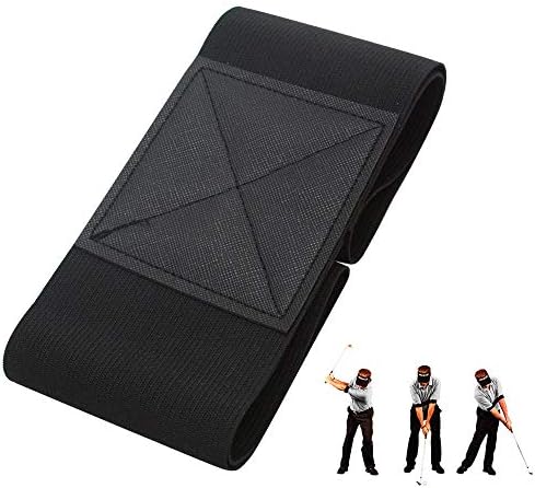 QUMENEY Golf Arm Band, Golf Swing Trainer Belt, Golf Training Aid Posture Motion Correction Trainer for Men Women Golf Beginner QUMENEY Golf Arm Band, Golf Swing Trainer Belt, Golf Training Aid Posture Motion Correction Trainer for Men Women Golf Beginner