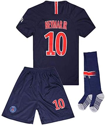Paris Saint Germain 18-19 Neymar JR #10 Home Soccer Jersey Kids/Youth Color Blue