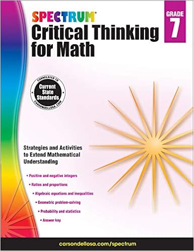 Spectrum Critical Thinking for Math, Grade 7