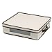 Household Essentials Charger Plate Storage Box, Holds 12 Charger Plates with Felt Protectors, Windowed Clear Front Panel, Sturdy Siding with Handles, Fully Removable Lid, Perfect for Parties and Holidays