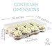 Chefible 12 Mini Cupcake Container, Cupcake Box - Set of 10