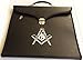 Zest4Canada Masonic Regalia Black File Case for WM/MM Apron with Hard Handle & G Logo