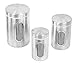 Internet's Best Stainless Steel Storage Canisters | Set of 3 | Kitchen Food Coffee Tea Pasta Sugar Flour Container | Storage Jar with Window