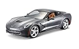 Maisto 1:24 Scale Assembly Line 2014 Corvette Stingray Coupe Diecast Model Kit (Colors May Vary)