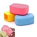 SODIAL ultra-popular candy color handheld washboard mini washboard color random
