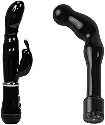 Midnight Rendezvous 10 Mode Vibrating Black Rabbit + Powerful P-Spot Vibrator
