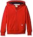 Scout + Ro Little Boys' Basic Fleece Hooded Jacket, Apple Red, 7
