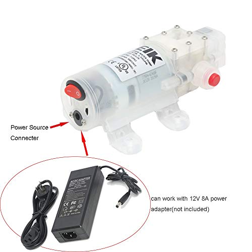 IEIK Food Grade Diaphragm Pump DC 12V 70W Pressure Switch Water Pump