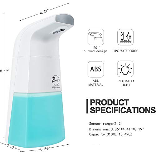 BANIC Premium Automatic Foaming Soap Dispenser, Touchless Soap