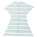SleepingBaby Poly Zipadee-Zip Swaddle Transition Baby Swaddle Blanket with Zipper, Cozy Baby Sleep Sack Wrap (Medium 6-12 Months | 18-26 lbs, 29-33 inches | Chevron Mint)