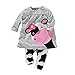 2016 baby girl clothes casual long-sleeved Dress-shirt+Pants suit (13-18 Month)