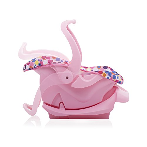 Doll Toy Car Seat - Pink Dot