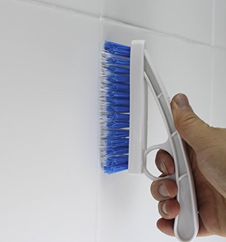 GROUT STAR | No1 Grout Brush | Tile joint brush, Tile Mould Stain Removing Brush | Ergonomic Brush with Strong Stiff Narrow V-shaped Bristles to Keep your Corners, Grooves and Grouting Clean
