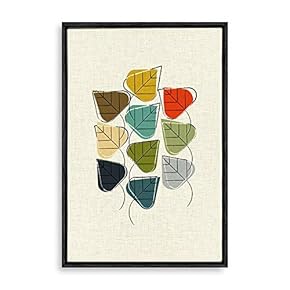 Framed Canvas Wall Art Abstract Colorful Canvas Prints Home Artwork Decoration for Living Room,Bedroom - 16x24 inches