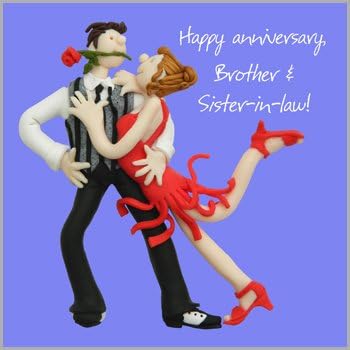 Holy Mackerel Brother And Sister In Law Anniversary Card Happy