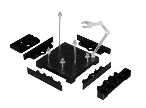 di:stage: Basic Set BLACK Display Base for figma & Nendoroid Action Figures