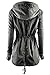 TOP LEGGING TL Women's Utility Militray Anorak Drawtring Parka Hoodie Jackets with Pocket_Olive 2XL