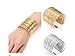 Wire Metal Coil LEAD FREE Thin Cuff Gold Tone Bangle Bracelet- GIFT BOXED