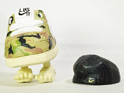 Michael Lau Hong Kong Toy Designer Crazysmiles Nike mixtra Mr. Shoe Sample Shoe Shop AIR Force Green Camouflage Viny Block 3" Figure Limited Edition Rare Item