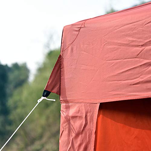 FDInspiration Red 10x20 FT Pop Party Wedding Tent Gazebo Canopy Temporary Shade Awning Shelter w/Removable Sidewalls with Ebook