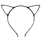 Cute Sexy Womens Attractive Vivid Color Cat Ear HeadBand Hair Band Black