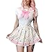 Littleforbig Cotton Romper Onesie Pajamas Bodysuit - Magical Onesie Skirt Set Multicolor 3XL