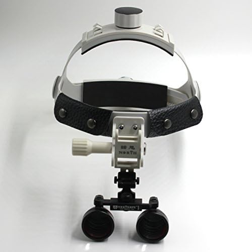 NORTHOPE Big Lens High-Definition Waterproof L80G 2.5X 420mm Work Distance Surgical Magnifier Dental Loupes with Headband
