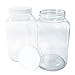 (2 Pack) 1 Gallon Clear Glass Jar with White Plastic Cap (110/400)