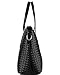 Vincico Women 3 Piece Tote Bag Pu Leather Weave Handbag Shoulder Purse Bags